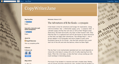 Desktop Screenshot of copywriterjane.blogspot.com