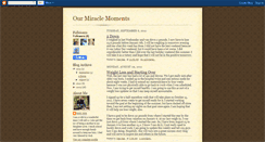 Desktop Screenshot of ourmiraclemoments.blogspot.com