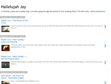 Tablet Screenshot of hallelujahjoy.blogspot.com