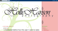 Desktop Screenshot of holliehansonphotog.blogspot.com