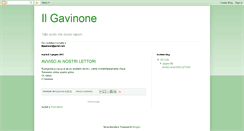 Desktop Screenshot of ilgavinone.blogspot.com