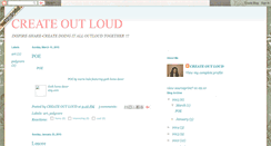 Desktop Screenshot of creatingoutloud.blogspot.com