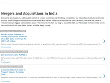 Tablet Screenshot of mergers-in-india.blogspot.com