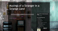 Desktop Screenshot of musings-in-a-strange-land.blogspot.com