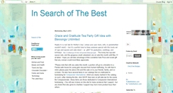 Desktop Screenshot of insearchofthebest.blogspot.com