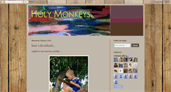 Desktop Screenshot of holymonkeys.blogspot.com