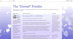 Desktop Screenshot of eternalpostdoc.blogspot.com