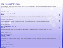 Tablet Screenshot of eternalpostdoc.blogspot.com