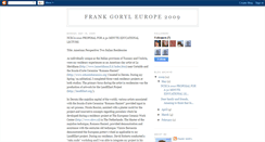 Desktop Screenshot of frankgoryleurope2009.blogspot.com