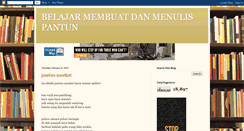 Desktop Screenshot of belajarmembuatpantun.blogspot.com