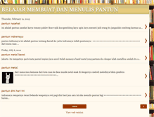 Tablet Screenshot of belajarmembuatpantun.blogspot.com