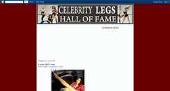 Desktop Screenshot of celebrity-legs-hall-of-fame.blogspot.com