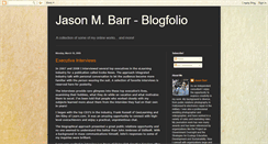 Desktop Screenshot of jasonbarr.blogspot.com