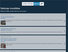 Tablet Screenshot of noticias-increibles.blogspot.com
