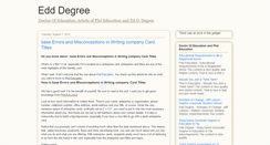 Desktop Screenshot of edddegree.blogspot.com