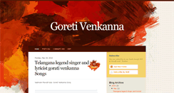 Desktop Screenshot of goretivenkannasongs.blogspot.com