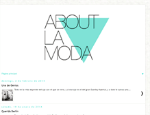 Tablet Screenshot of aboutlamoda.blogspot.com