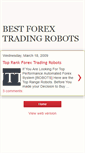 Mobile Screenshot of forextoprobots.blogspot.com