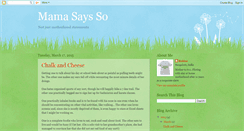 Desktop Screenshot of mamasaysso.blogspot.com