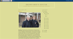 Desktop Screenshot of brownmenssoccer.blogspot.com
