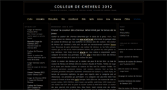 Desktop Screenshot of 2012couleurdecheveux.blogspot.com