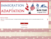 Tablet Screenshot of immigration-and-adaptation.blogspot.com