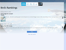 Tablet Screenshot of birdsramblings.blogspot.com