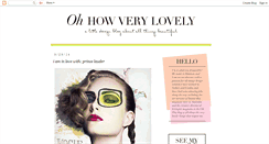 Desktop Screenshot of ohhowverylovely.blogspot.com