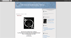 Desktop Screenshot of ciclodeconferencias2006.blogspot.com