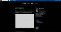 Desktop Screenshot of bessgoestokenya.blogspot.com