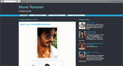 Desktop Screenshot of moviereviews-swapnil.blogspot.com