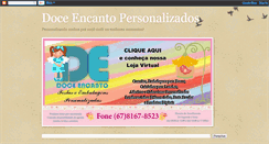 Desktop Screenshot of doceencantopersonalizados.blogspot.com