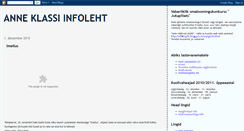 Desktop Screenshot of anneklassiinfoleht.blogspot.com