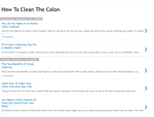 Tablet Screenshot of howtocleanthecolon.blogspot.com