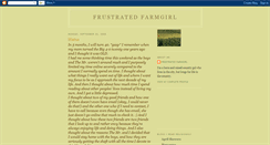 Desktop Screenshot of frustratedfarmgirl.blogspot.com