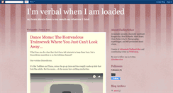 Desktop Screenshot of imverbalwheniamloaded.blogspot.com