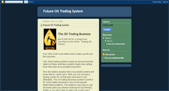 Desktop Screenshot of futureoiltrading.blogspot.com