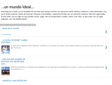 Tablet Screenshot of disney-unmundoideal.blogspot.com