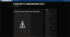 Desktop Screenshot of concreteobsessions2011.blogspot.com