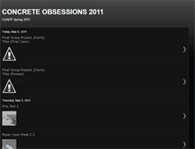 Tablet Screenshot of concreteobsessions2011.blogspot.com