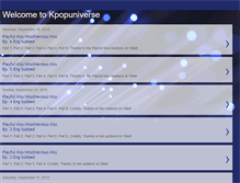 Tablet Screenshot of kpop-universe.blogspot.com