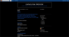 Desktop Screenshot of cataclysmpreview.blogspot.com