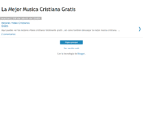 Tablet Screenshot of musicacristiana-gratis-videos.blogspot.com