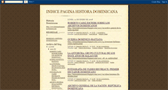 Desktop Screenshot of indicehistoriadominicana.blogspot.com