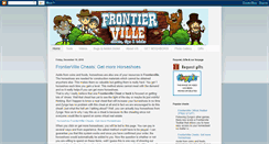 Desktop Screenshot of frontier-ville-cheaters.blogspot.com