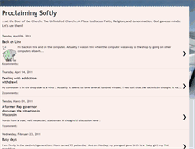 Tablet Screenshot of proclaimingsoftly.blogspot.com