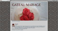 Desktop Screenshot of gateaumariage.blogspot.com