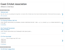 Tablet Screenshot of coastcricket.blogspot.com