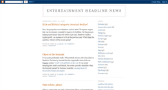 Desktop Screenshot of entertainment-headline.blogspot.com