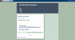 Desktop Screenshot of floridaurbanhomestead.blogspot.com